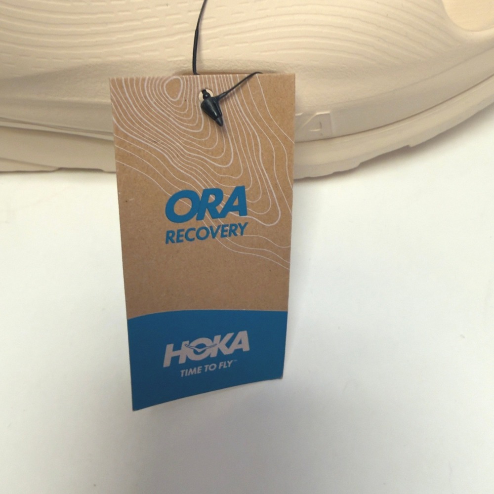 NEW! Hoka Ora Recovery Slide 3 Mens Size 12 Vanilla Beige Sandals Comfort NWT - Picture 3 of 7